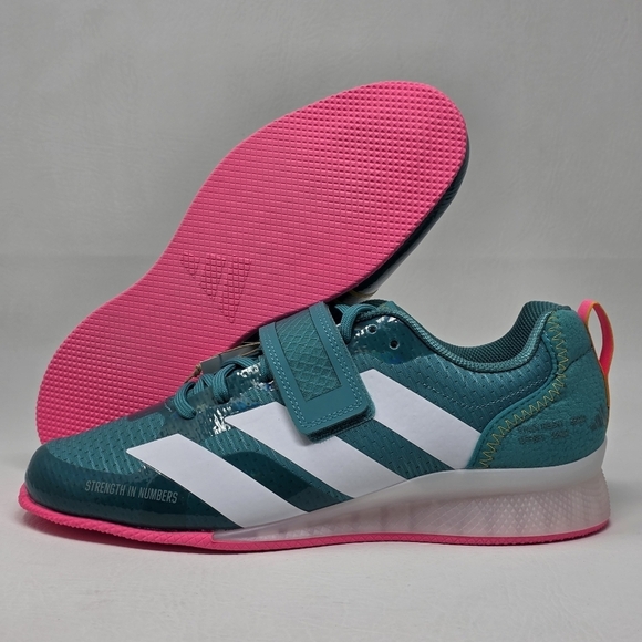 adidas Other - Adidas Adipower Weightlifting 3 Shoes Mens Size 13 Teal White Pink JP9871 New